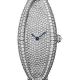 Cartier Baignoire Allongee Watch - 47 mm White Gold Case - Diamond Bracelet - HPI01306