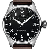 IWC Big Pilot's Watch 43 - Stainless Steel Case - Black Dial - Brown Calfskin Strap - IW329301