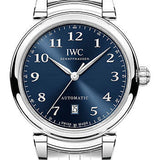 IWC Da Vinci Automatic Watch - 40.4 mm Stainless Steel Case - Blue Dial - Steel Bracelet - IW356605