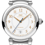 IWC Da Vinci Automatic 36 Watch - 36.0 mm Stainless Steel Case - Silver Dial - Steel Bracelet - IW458307