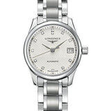 Longines Master Collection Watch - 25.5 mm Steel Case - Silver Barleycorn Diamond Dial - Bracelet - L2.128.4.77.6