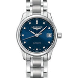 Longines Master Collection Watch - 25.5 mm Steel Case - Blue Diamond Dial - Bracelet - L2.128.4.97.6