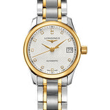 Longines Master Collection Watch - 25.5 mm Steel And Yellow Gold Case - Silver Barleycorn Diamond Dial - Steel And Yellow Gold Cap 200 Bracelet - L2.128.5.77.7