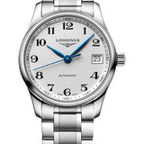 Longines Master Collection Automatic Watch - 34 mm Steel Case - Silver Barleycorn Arabic Dial - Bracelet - L2.357.4.78.6