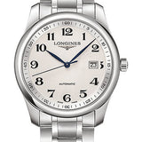Longines Master Collection Watch - 40 mm Steel Case - Silver Barleycorn Arabic Dial - Bracelet - L2.793.4.78.6