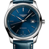 Longines Master Collection Automatic Watch - 40 mm Steel Case - Blue Dial - Blue Alligator Strap - L2.793.4.92.0