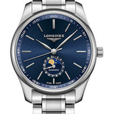 Longines Master Collection Moon Phase Watch - 42 mm Steel Case - Blue Dial - Bracelet - L2.919.4.92.6