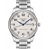 Longines Master Collection Annual Calendar Watch - 42 mm Steel Case - Silver Barleycorn Arabic Dial - Bracelet - L2.920.4.78.6