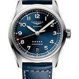 Longines Spirit Automatic Watch - 37 mm Steel Case - Blue Arabic Dial - Blue Strap - L3.410.4.93.0
