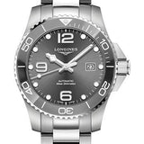 Longines HydroConquest Automatic Watch - 43 mm Steel And Ceramic Case - Grey Arabic Dial - Steel Bracelet - L3.782.4.76.6