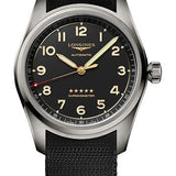 Longines Spirit Automatic Watch - 42 mm Titanium Case - Anthracite Arabic Dial - Anthracite Synthetic Strap - L3.811.1.53.2