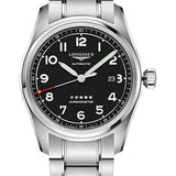 Longines Spirit Prestige Edition Watch - 42 mm Steel Case - Black Arabic Dial - L3.811.4.53.9