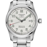 Longines Spirit Automatic Watch - 42 mm Steel Case - Silver Arabic Dial - Bracelet - L3.811.4.73.6