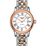 Longines Flagship Watch - 30 mm Steel And Red PVD Case - White Roman Dial - Bracelet - L4.374.3.91.7