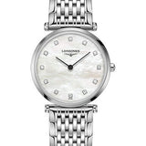 Longines La Grande Classique de Longines Quartz Watch - 29 mm Steel Case - White Mother-Of-Pearl Diamond Dial - Bracelet - L4.512.4.87.6