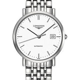 Longines Elegant Collection Automatic Watch - 37 mm Steel Case - White Dial - Bracelet - L4.810.4.12.6