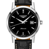 Longines 1832 Watch - 40 mm Steel Case - Black Dial - Black Alligator Strap - L4.825.4.52.0