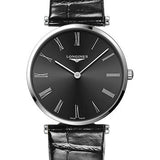 Longines La Grande Classique De Longines Quartz Watch - 38 mm Steel Case - Black Roman Dial - Black Strap - L4.866.4.51.2