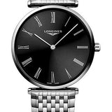 Longines La Grande Classique De Longines Quartz Watch - 38 mm Steel Case - Black Roman Dial - Bracelet - L4.866.4.51.6