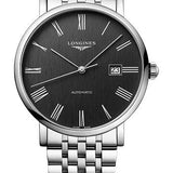 Longines Elegant Collection Automatic Watch - 41 mm Steel Case - Anthracite Roman Dial - Bracelet - L4.911.4.71.6