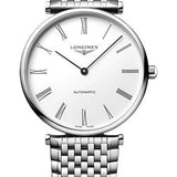 Longines La Grande Classique De Longines Automatic Watch - 38 mm Steel Case - White Roman Dial - Bracelet - L4.918.4.11.6