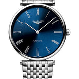 Longines La Grande Classique De Longines Automatic Watch - 38 mm Steel Case - Blue Roman Dial - Bracelet - L4.918.4.94.6