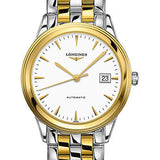 Longines Flagship Watch - 38.5 mm Steel And Yellow PVD Case - White Dial - Bracelet - L4.974.3.22.7