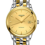 Longines Flagship Watch - 38.5 mm Steel And Yellow PVD Case - Gilt Dial - Bracelet - L4.974.3.32.7
