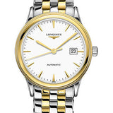 Longines Flagship Watch - 40 mm Steel And Yellow PVD Case - White Dial - Bracelet - L4.984.3.22.7
