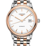 Longines Flagship Watch - 40 mm Steel And Red PVD Case - White Dial - Bracelet - L4.984.3.92.7