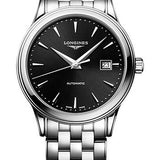 Longines Flagship Automatic Watch - 40 mm Steel Case - Black Dial - Bracelet - L4.984.4.59.6