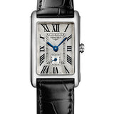 Longines DolceVita Small Seconds Quartz Watch - 20.80 X 32 mm Steel Case - Silver FlinquŽ Roman Dial - Black Strap - L5.255.4.71.0
