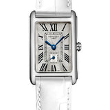 Longines DolceVita Small Seconds Quartz Watch - 20.80 X 32 mm Steel Case - Silver FlinquŽ Roman Dial - White Strap - L5.255.4.71.2