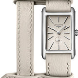 Longines DolceVita X YVY Small Seconds Quartz Watch - 20.80 X 32 mm Steel Case - Beige Dial - Beige Strap - L5.255.4.79.2