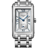 Longines DolceVita Small Seconds Quartz Watch - 23.30 X 37 mm Steel Case - White Roman Dial - Bracelet - L5.512.4.75.6