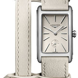 Longines DolceVita X YVY Small Seconds Quartz Watch - 23.30 X 37 mm Steel Case - Beige Dial - Beige Strap - L5.512.4.79.2