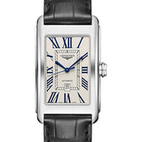 Longines DolceVita Automatic Watch - 28.20 X 47 mm Steel Case - Silver FlinquŽ Roman Dial - Black Alligator Strap - L5.767.4.71.0