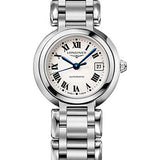 Longines PrimaLuna Automatic Watch - 26.5 mm Steel Case - Silver Roman Dial - L8.111.4.71.6