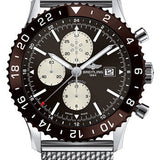 Breitling Chronoliner Watch - Steel - Bronze Dial - Steel Bracelet - Y2431033/Q621/152A