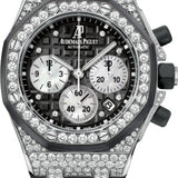 Audemars Piguet Royal Oak Offshore Chronograph 37mm Black Diamond Bezel White Gold Diamond Set Rubber | 26092CK.ZZ.D002CA.01