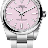 Rolex Oyster Perpetual 34 Candy Pink Dial Oyster Bracelet - 124200 - 2025
