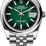 Rolex Datejust 36 Oystersteel Green Ombré Dial Jubilee Bracelet - 126200 - 2026