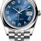 Rolex Datejust 36 Oystersteel Bright Blue Dial Jubilee Bracelet - 126200 - 2026