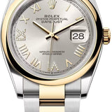Rolex Datejust 36 Oystersteel And Yellow Gold Silver Diamond-Set Dial Oyster Bracelet - 126203 - 2026