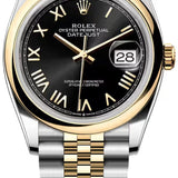Rolex Datejust 36 Oystersteel And Yellow Gold Bright Black Dial Jubilee Bracelet - 126203 - 2026