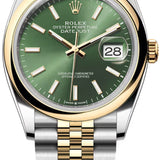 Rolex Datejust 36 Oystersteel And Yellow Gold Olive Green Dial Jubilee Bracelet - 126203 - 2026