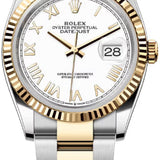Rolex Datejust 36 Oystersteel And Yellow Gold White Dial Oyster Bracelet - 126233 - 2026