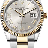 Rolex Datejust 36 Oystersteel And Yellow Gold Silver Diamond-Set Dial Oyster Bracelet - 126233 - 2026