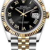 Rolex Datejust 36 Oystersteel And Yellow Gold Bright Black Dial Jubilee Bracelet - 126233 - 2026