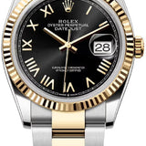 Rolex Datejust 36 Oystersteel And Yellow Gold Bright Black Dial Oyster Bracelet - 126233 - 2026